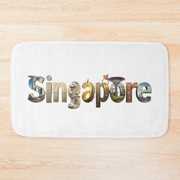 Item preview, Singapore – Culture & Landmarks Word Art designed and sold by VladisWorld.