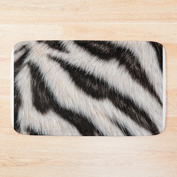 Item preview, Realistic Black & White Tiger Stripe Print designed and sold by Nine Lives Studio.