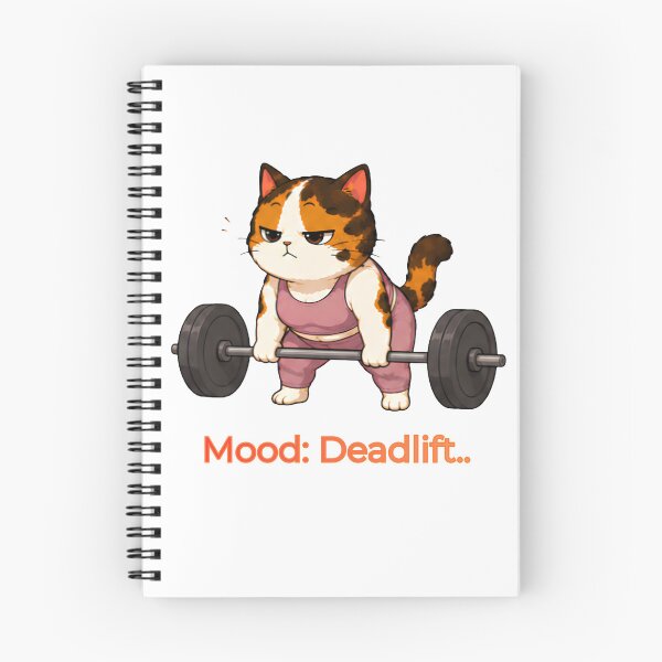 Item preview, Cozy Cute Calico Cat Gym - Mood Deadlift designed and sold by Lunexa-Lab.