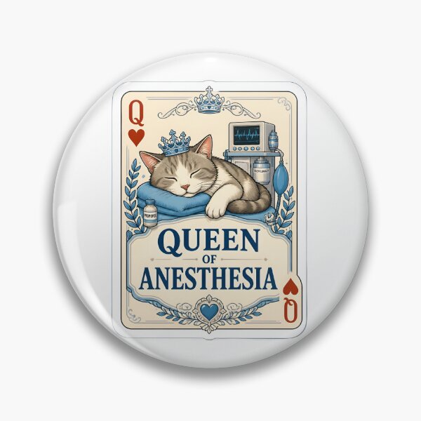 Item preview, Queen of Anesthesia – Funny Veterinary Anesthesia Playing Card designed and sold by Bettybee00.