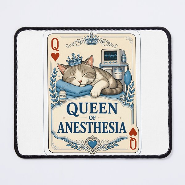 Item preview, Queen of Anesthesia – Funny Veterinary Anesthesia Playing Card designed and sold by Bettybee00.