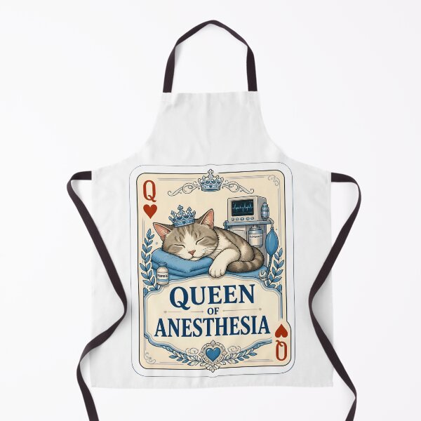 Item preview, Queen of Anesthesia – Funny Veterinary Anesthesia Playing Card designed and sold by Bettybee00.