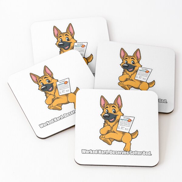 Item preview, German Shepherd - Worked Hard Deserves Softer Bed - Funny GSD Gift designed and sold by pawdrops.