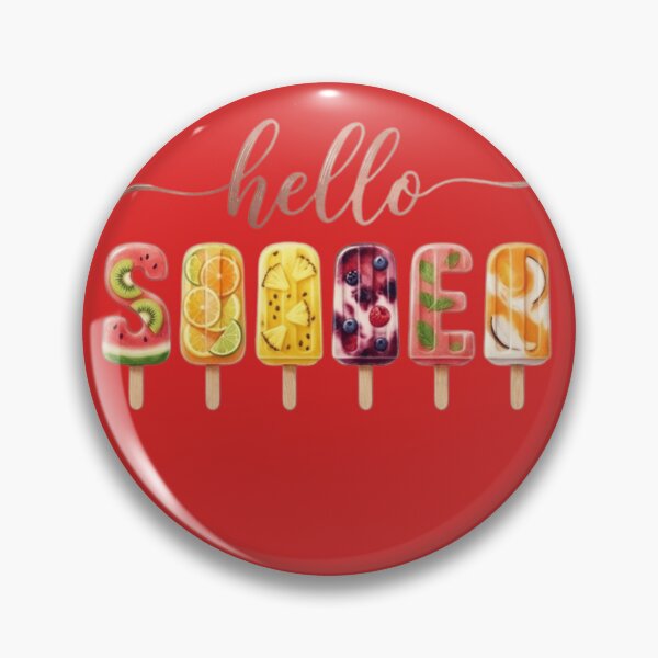 Item preview, Hello Summer Fruit Popsicle Ice Cream Graphic designed and sold by ZENVIRART.