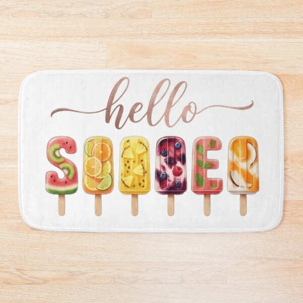 Item preview, Hello Summer Fruit Popsicle Ice Cream Graphic designed and sold by ZENVIRART.