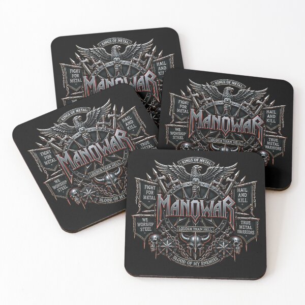 Item preview, Manowar Kings of Metal Warrior Crest Heavy Metal Artwork designed and sold by DeimosArtIntl.