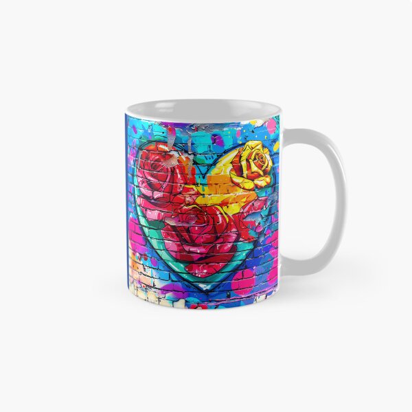 Item preview, Graffiti Colorful Heart With Roses Wall Art Mural  designed and sold by DEC02.