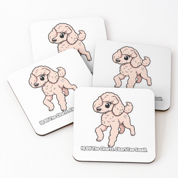 Item preview, Poodle - IQ Off The Charts Chart Too Small - Funny Poodle Gift designed and sold by pawdrops.