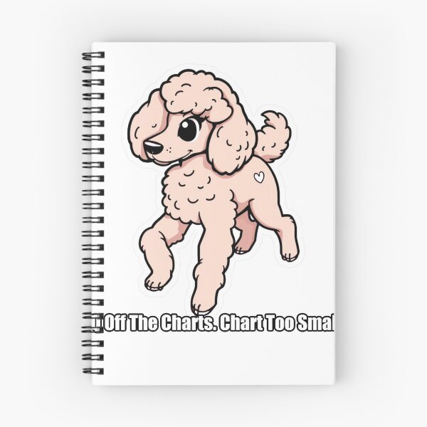 Item preview, Poodle - IQ Off The Charts Chart Too Small - Funny Poodle Gift designed and sold by pawdrops.