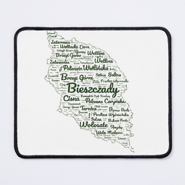 Item preview, Bieszczady Word Art Shapecloud SVG PNG | Polish Mountains Typography Design designed and sold by JMDG Studio.