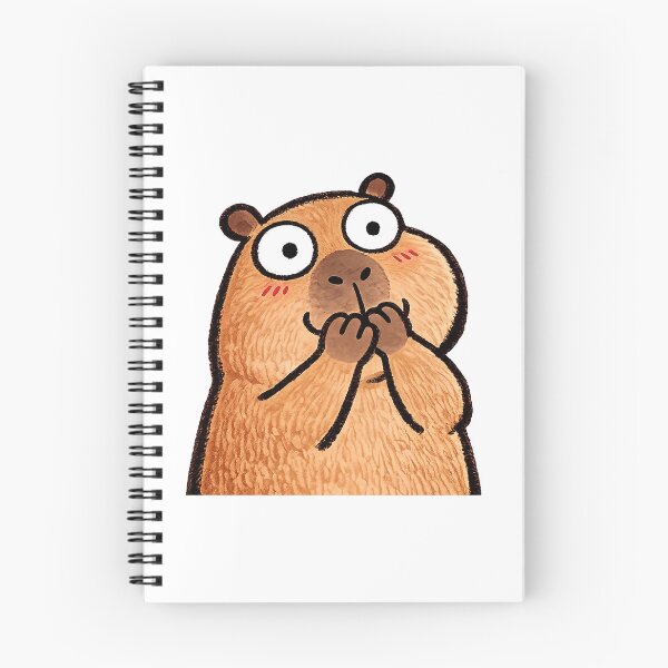 Item preview, Excited Capybara | Cute Kawaii Wide-Eyed Capybara Sticker & Funny Animal T-Shirt designed and sold by Atum&Art.