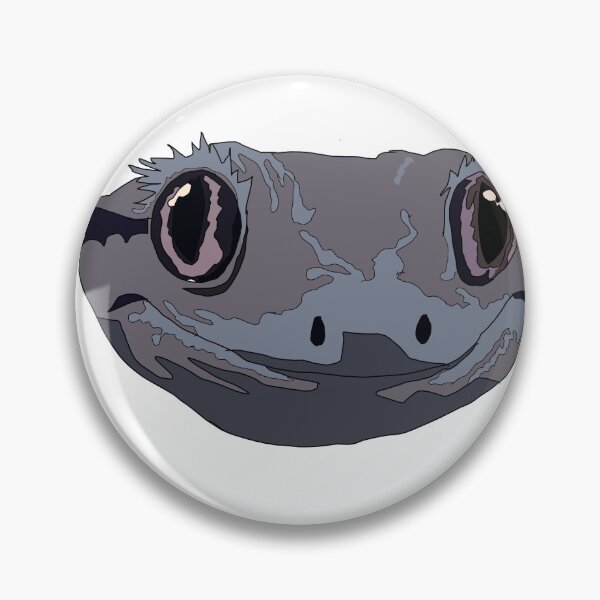 Item preview, Copy of Axanthic crested gecko face designed and sold by LeahcarsArt.