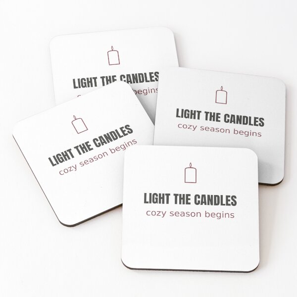 Item preview, Light the Candles - Cozy Candle Season Tee designed and sold by RankShift.