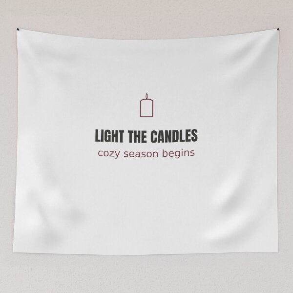 Item preview, Light the Candles - Cozy Candle Season Tee designed and sold by RankShift.