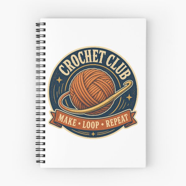 Item preview, Crochet Shirt Vintage Yarn Club Badge designed and sold by Freshloop Studio | Whimsical Vintage Art.