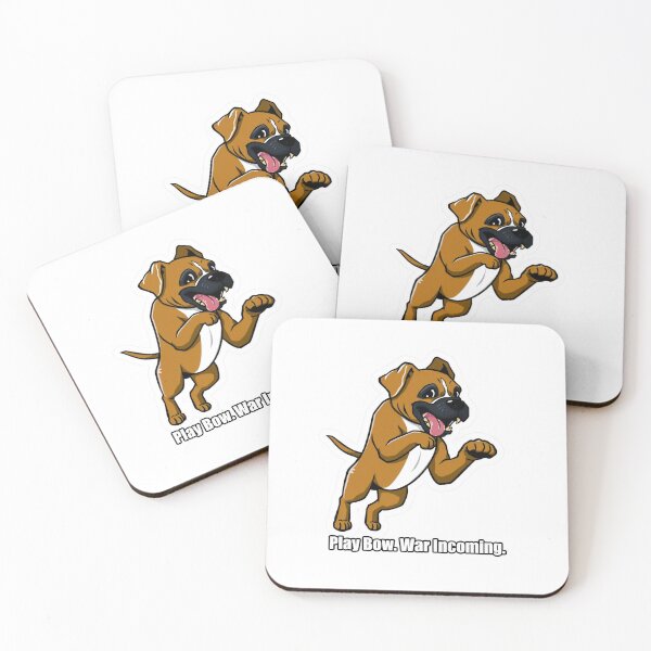 Item preview, Boxer - Play Bow War Incoming - Funny Boxer Dog Gift designed and sold by pawdrops.
