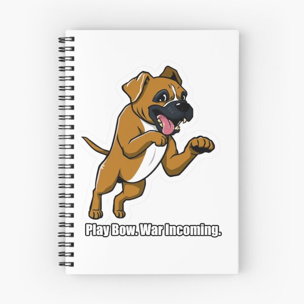 Item preview, Boxer - Play Bow War Incoming - Funny Boxer Dog Gift designed and sold by pawdrops.