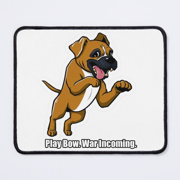 Item preview, Boxer - Play Bow War Incoming - Funny Boxer Dog Gift designed and sold by pawdrops.