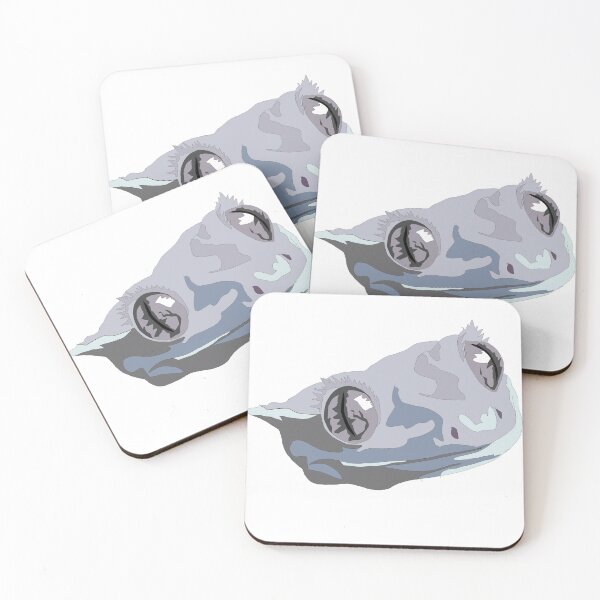 Item preview, Copy of Copy of Axanthic crested gecko face designed and sold by LeahcarsArt.