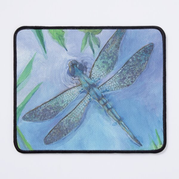Item preview, Blue Serenity Dragonfly Watercolor designed and sold by GreyGnu.