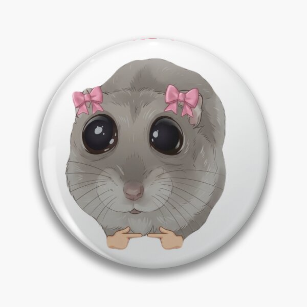 Item preview, First Time Working, Please Be Nice | Cute Hamster Meme Sticker designed and sold by SoftPawsAtelier.