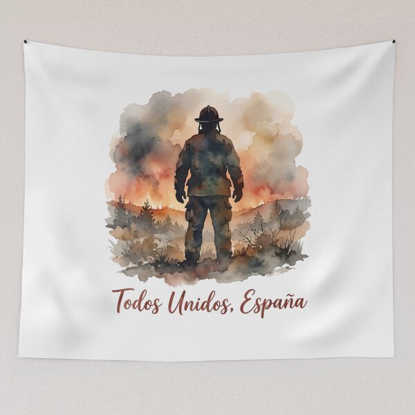 Item preview, United Spain Firefighters Tribute Solidarity Item designed and sold by DragonPrint.