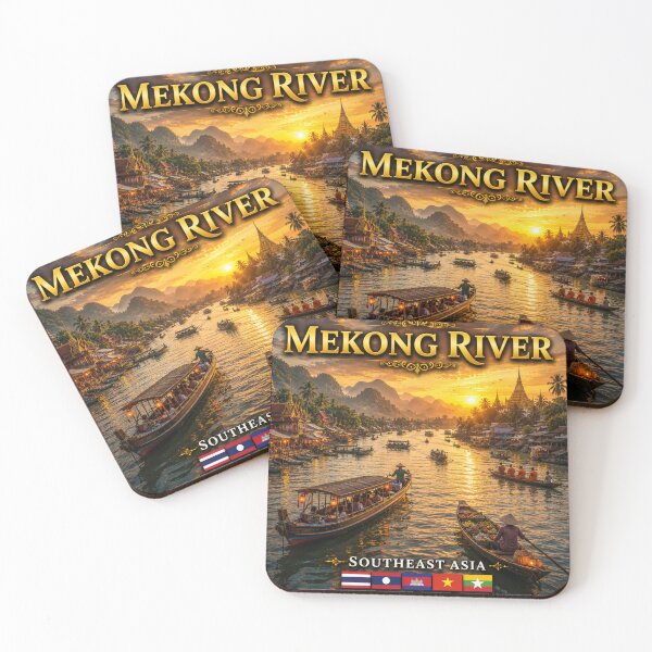 Item preview,  The Mekong River  Southeast Asia designed and sold by globetrottergfx.