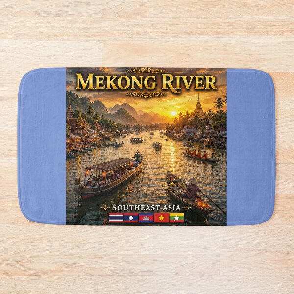 Item preview,  The Mekong River  Southeast Asia designed and sold by globetrottergfx.