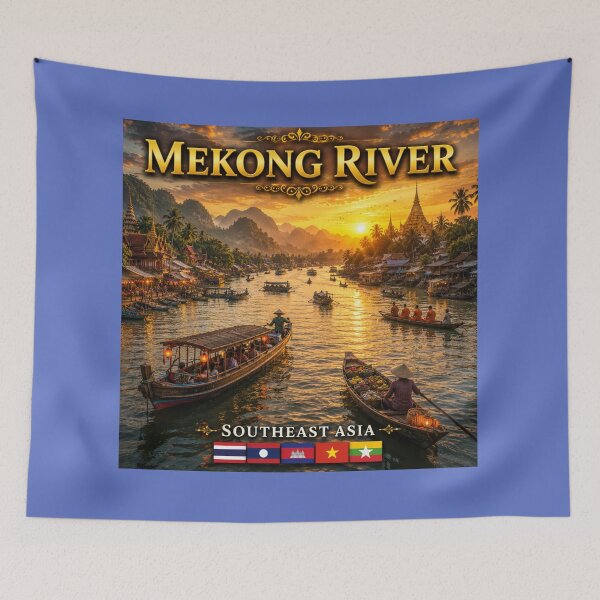 Item preview,  The Mekong River  Southeast Asia designed and sold by globetrottergfx.
