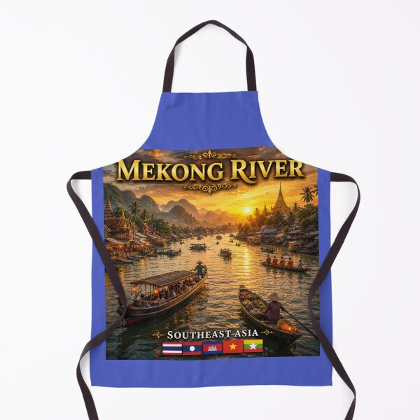 Item preview, The Mekong River Southeast Asia designed and sold by globetrottergfx.