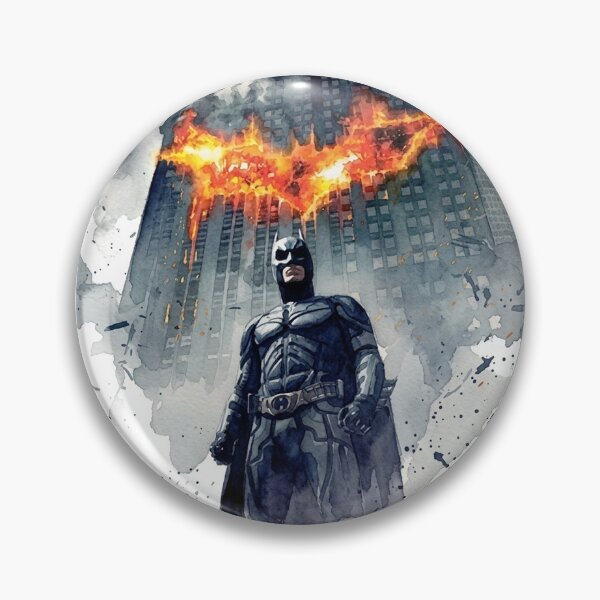 Item preview, The Dark Knight Minimalist Watercolor Art – Faceless Silhouette designed and sold by stillnoir.
