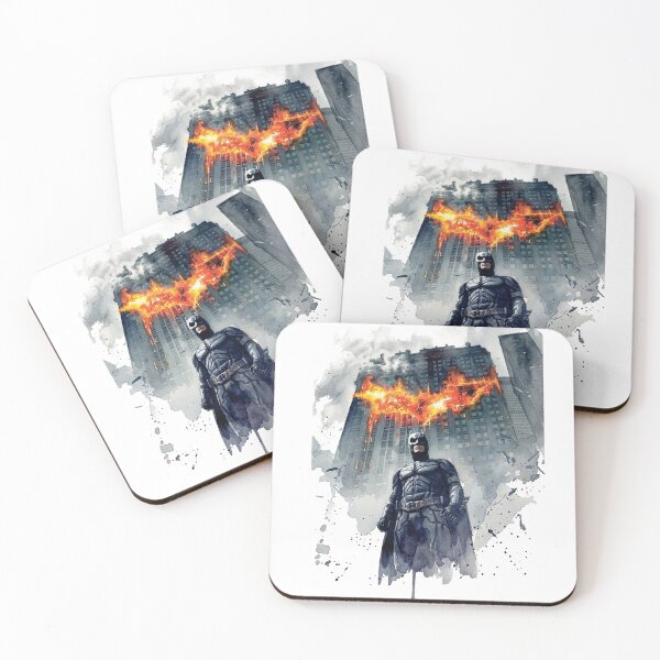 Item preview, The Dark Knight Minimalist Watercolor Art – Faceless Silhouette designed and sold by stillnoir.