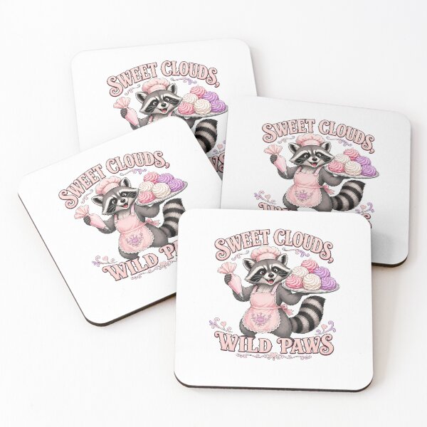 Item preview, Adorable Raccoon Baker in a Sweet Zefir Wonderland designed and sold by Kolibra.