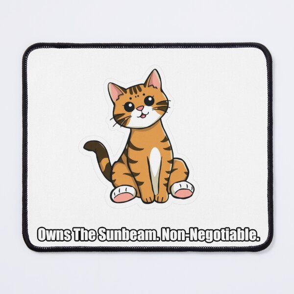 Item preview, Tabby Cat - Owns The Sunbeam Non Negotiable - Funny Cat Gift designed and sold by pawdrops.