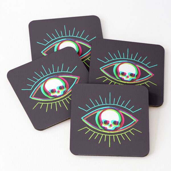 Item preview, Skull Eye - Dark Synthwave designed and sold by animinimal.