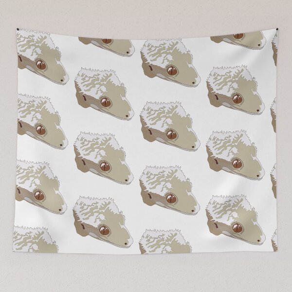 Item preview, Copy of Copy of Copy of Axanthic crested gecko face designed and sold by LeahcarsArt.