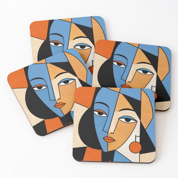 Item preview, Geometric cubist muse designed and sold by BlueBerry45.