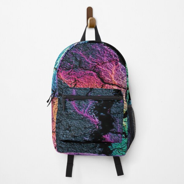 Item preview, The Earth's Vital Energy, Luminescent Veins on Cracked Earth - Abstract Neon Art with Fissures and Electric Roots designed and sold by RAYBIL.