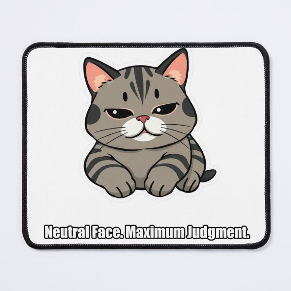 Item preview, British Shorthair - Neutral Face Maximum Judgment - Funny Cat Gift designed and sold by pawdrops.