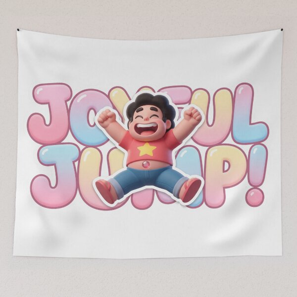 Item preview, Joyful Jump Steven Universe 3D Kawaii Cute Sticker designed and sold by 0Zetgest.
