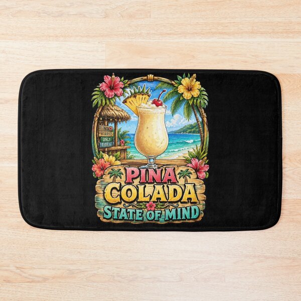 Item preview, Pina Colada State of Mind Tropical Beach Drink designed and sold by No Limits T-Shirts.