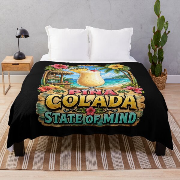 Item preview, Pina Colada State of Mind Tropical Beach Drink designed and sold by No Limits T-Shirts.