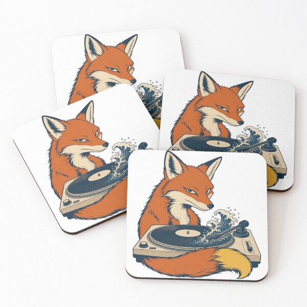 Item preview, Fox Trax Japanese Fox DJ Turntable designed and sold by MOSIDRIP™.