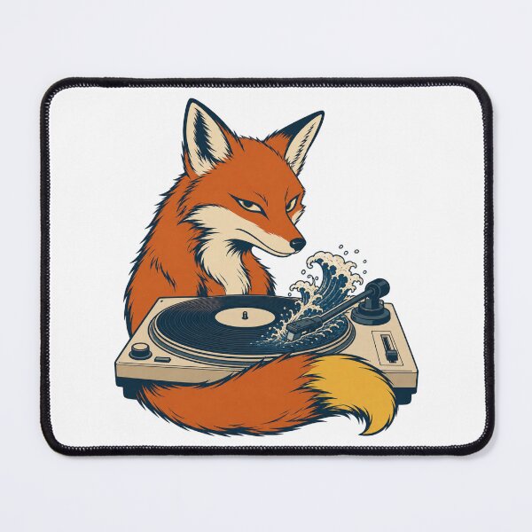Item preview, Fox Trax Japanese Fox DJ Turntable designed and sold by MOSIDRIP™.