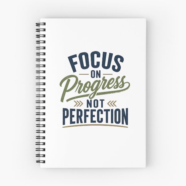 Item preview, Focus on progress not perfection designed and sold by DailyQuestPrint.