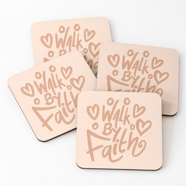Item preview, Walk by Faith Christian Typography Sticker | Inspirational Bible Quote | Faith Lettering Design designed and sold by StickyDelights.