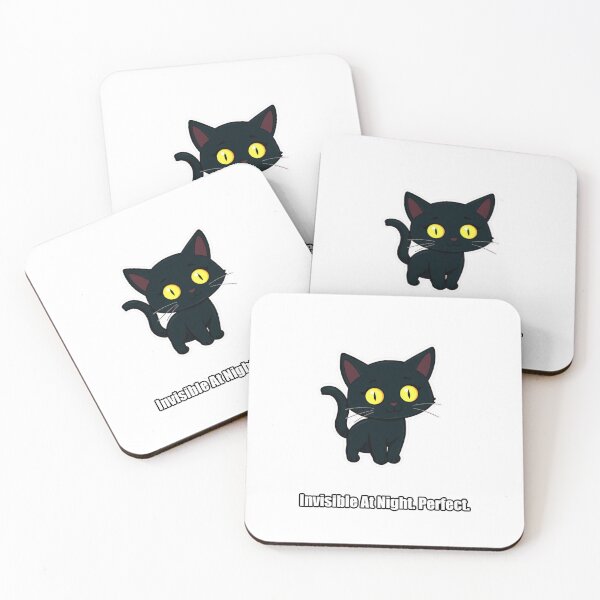 Item preview, Black Cat - Invisible At Night Perfect - Funny Black Cat Gift designed and sold by pawdrops.