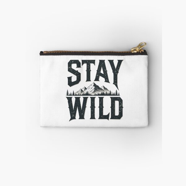 Item preview, Stay Wild - Outdoorsy Minimalist Nature T-Shirt designed and sold by Aliplus+.