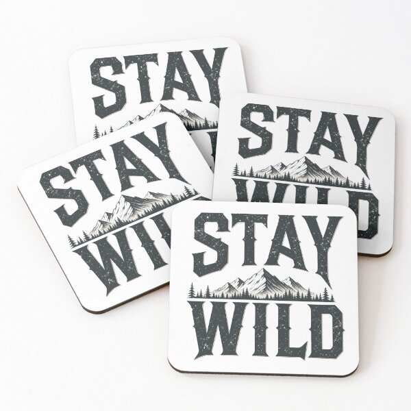 Item preview, Stay Wild - Outdoorsy Minimalist Nature T-Shirt designed and sold by Aliplus+.