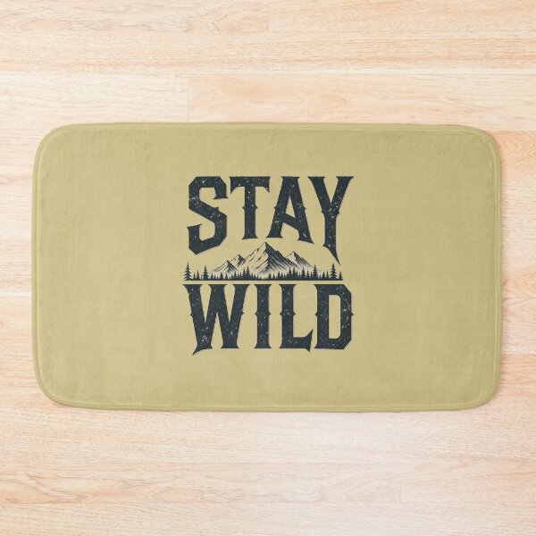 Item preview, Stay Wild - Outdoorsy Minimalist Nature T-Shirt designed and sold by Aliplus+.